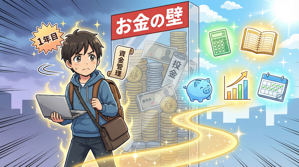 独立1年目の壁は「お金の壁」。駆け出しフリーランスが最初にやるべき資金管理術