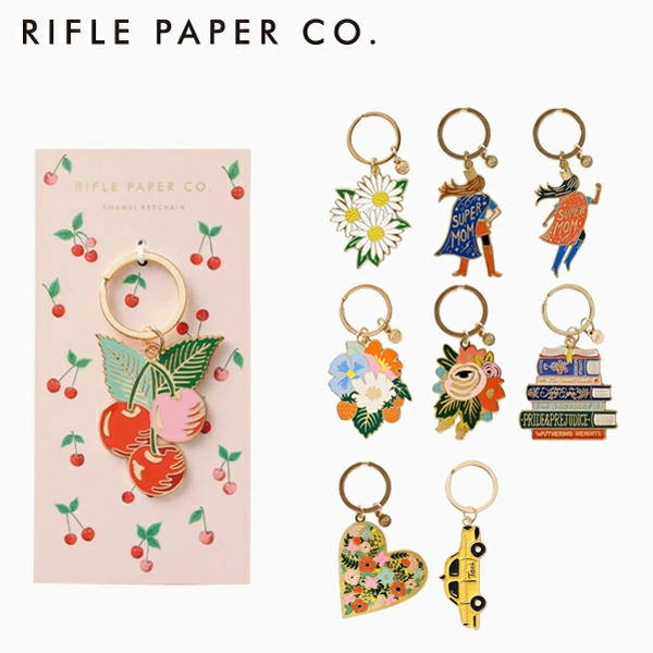 RIFLE PAPER CO. ライフルペーパー ENAMEL KEYCHAINS エナメル